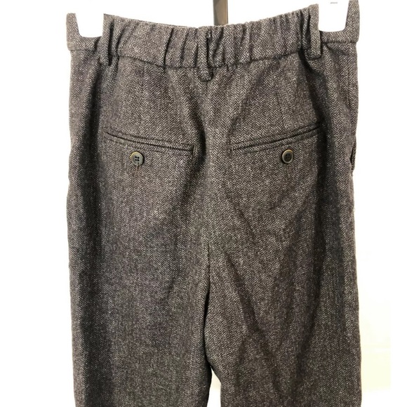 Zara Woman Cuffed High Rise Capris Pants Brown - Picture 5 of 8